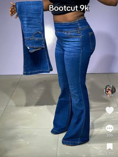 Boot cut deep blue