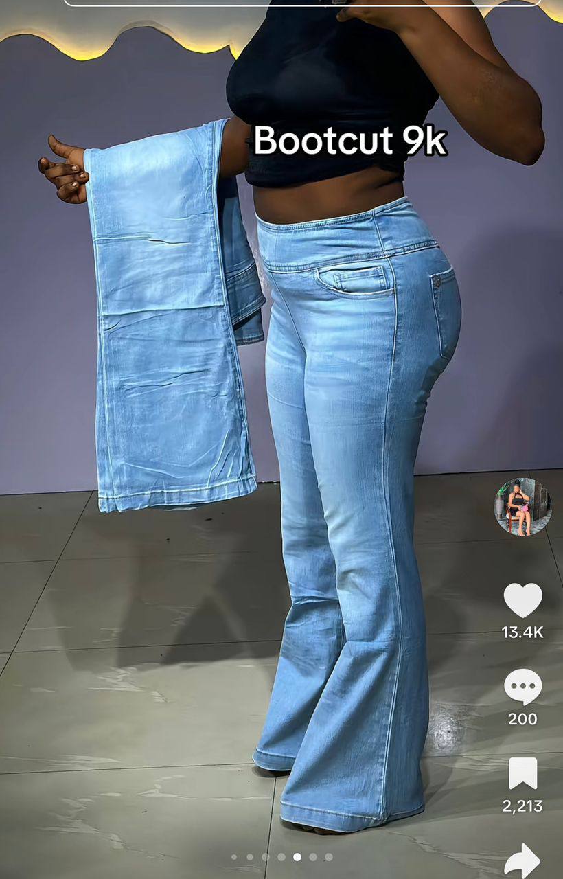 Bootcut sky blue