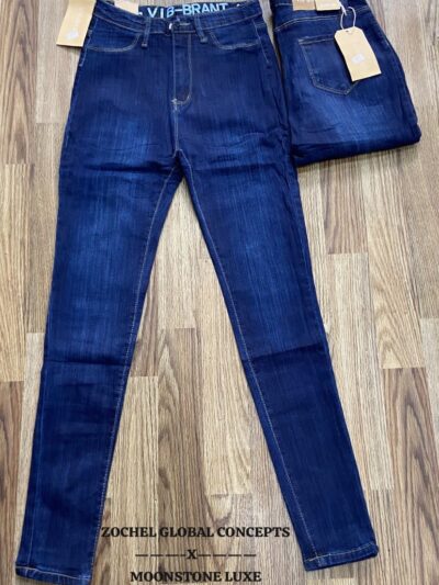 Vibrant deep blue jean