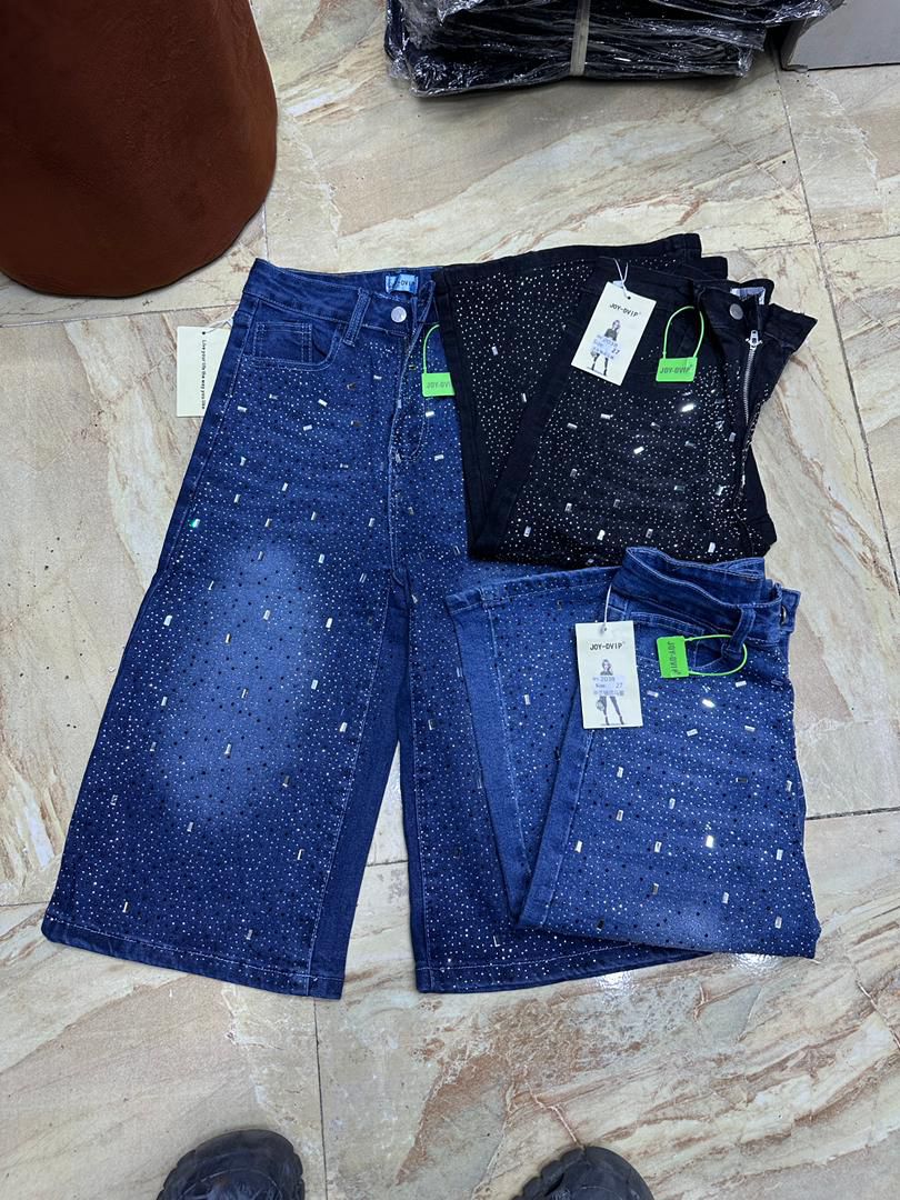 Stone jort jean