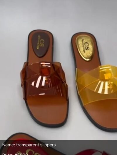Transparent slippers