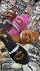 Gold coach slippers