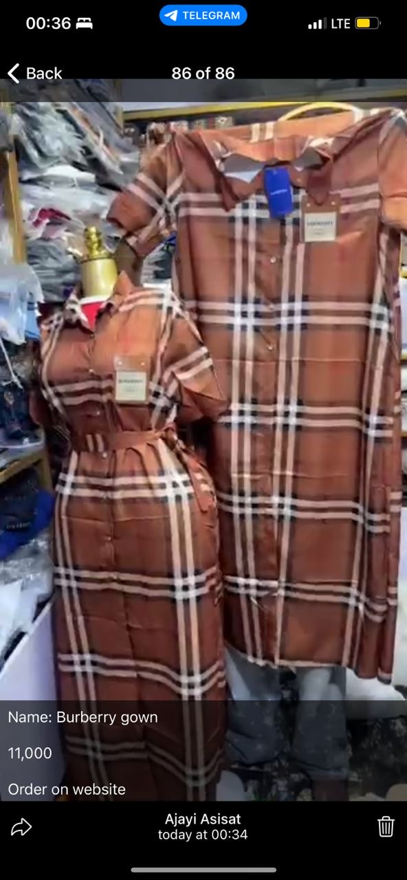 Burberry gown