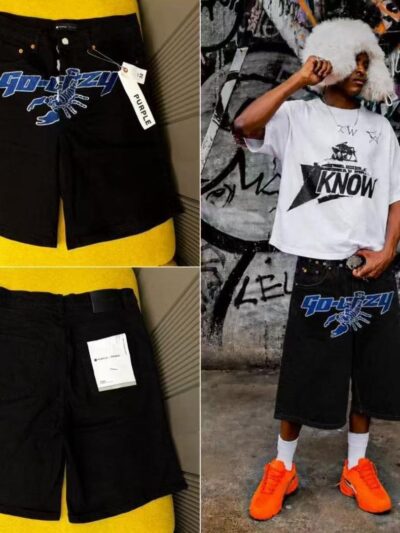 Baggy men short jean