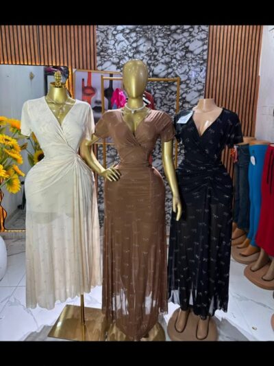 Side stone gown