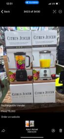 Rechargeable blender