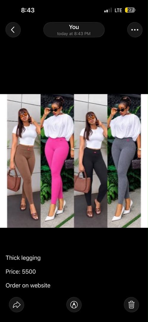 Thick leggings