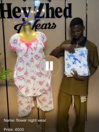 Flower night wear